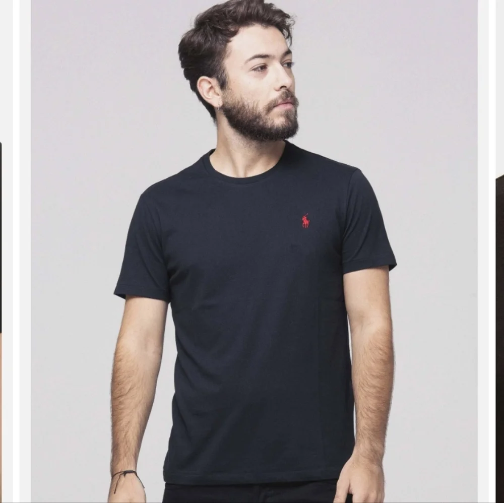 Polo Ralph Lauren Cotton T-Shirt Black Size Large - Picture 1 of 8